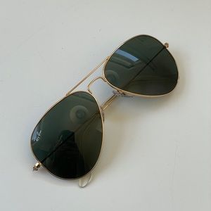 Brand New Ray-Ban Gold Aviators